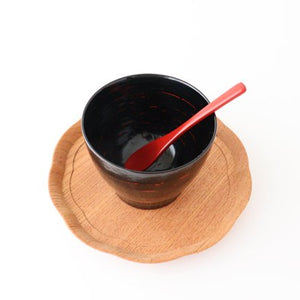 Ishikawa Shippohdo Lacquerware Coffee Spoon Vermilion