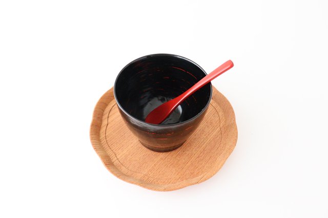 Ishikawa Shippohdo Lacquerware Coffee Spoon Vermilion