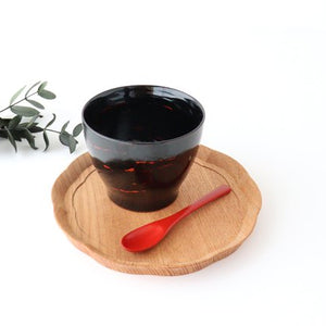 Ishikawa Shippohdo Lacquerware Coffee Spoon Vermilion