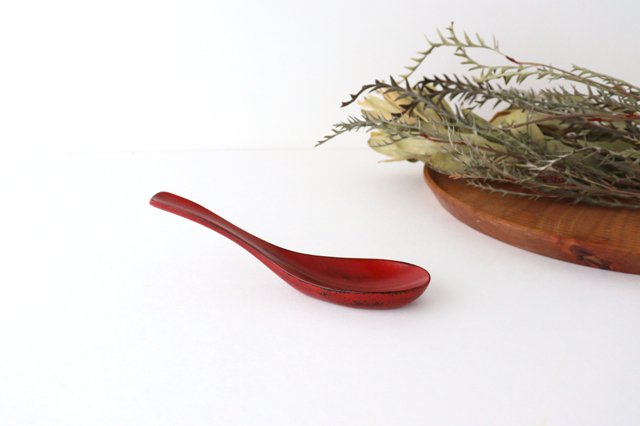 Ishikawa Shippohdo Lacquerware Ramen Spoon Negoro