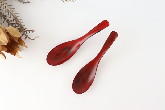 Ishikawa Shippohdo Lacquerware Ramen Spoon Negoro