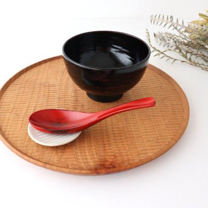 Ishikawa Shippohdo Lacquerware Ramen Spoon Negoro