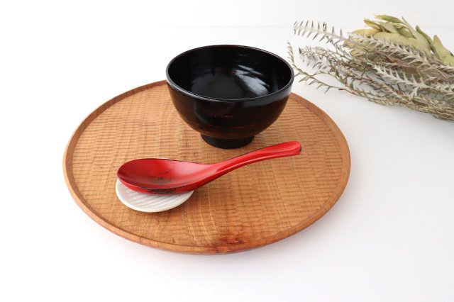 Ishikawa Shippohdo Lacquerware Ramen Spoon Negoro