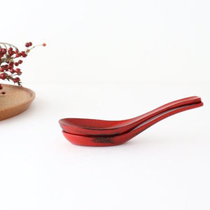 Ishikawa Shippohdo Lacquerware Ramen Spoon Negoro