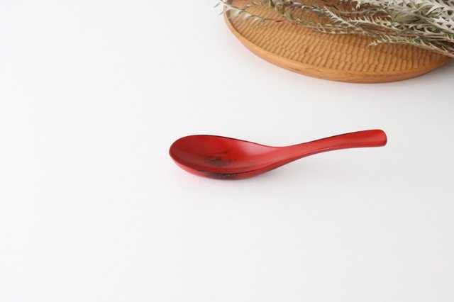 Ishikawa Shippohdo Lacquerware Ramen Spoon Negoro