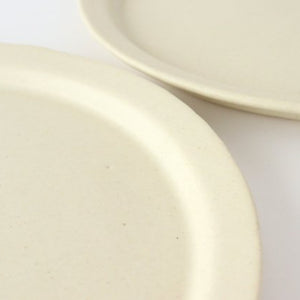 Flat plate medium white pottery Ozenre kiln