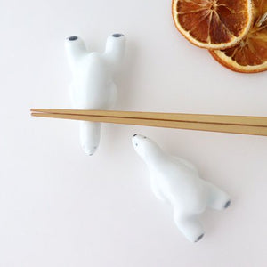 Chopstick rest Polar bear porcelain Arita ware