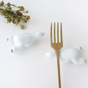 Chopstick rest Polar bear porcelain Arita ware