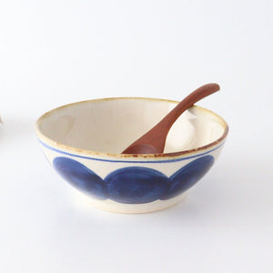 Flat Bowl Round-row Indigo | Serving Bowl Hasami Ware