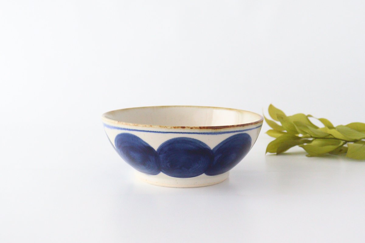 Flat Bowl Round-row Indigo | Serving Bowl Hasami Ware