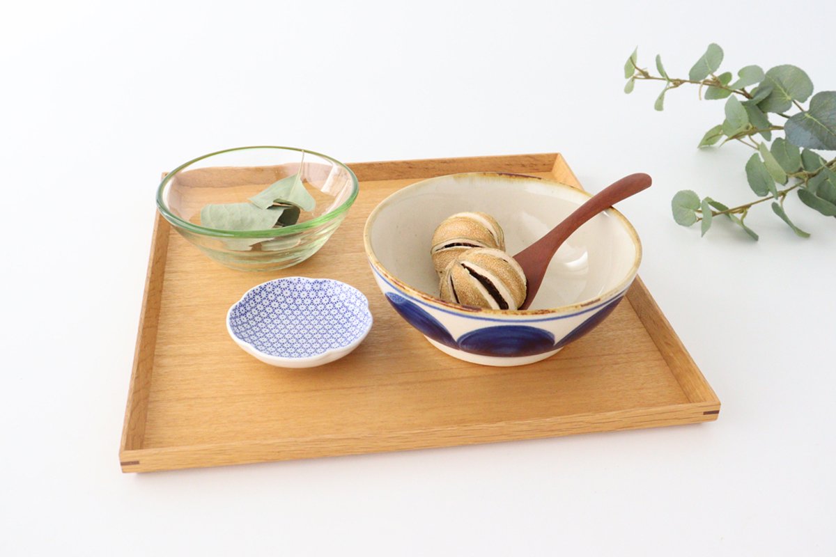 Flat Bowl Round-row Indigo | Serving Bowl Hasami Ware