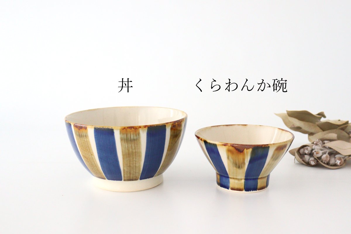 Bicolor Stripe Donburi Bowl  | Hasami Ware