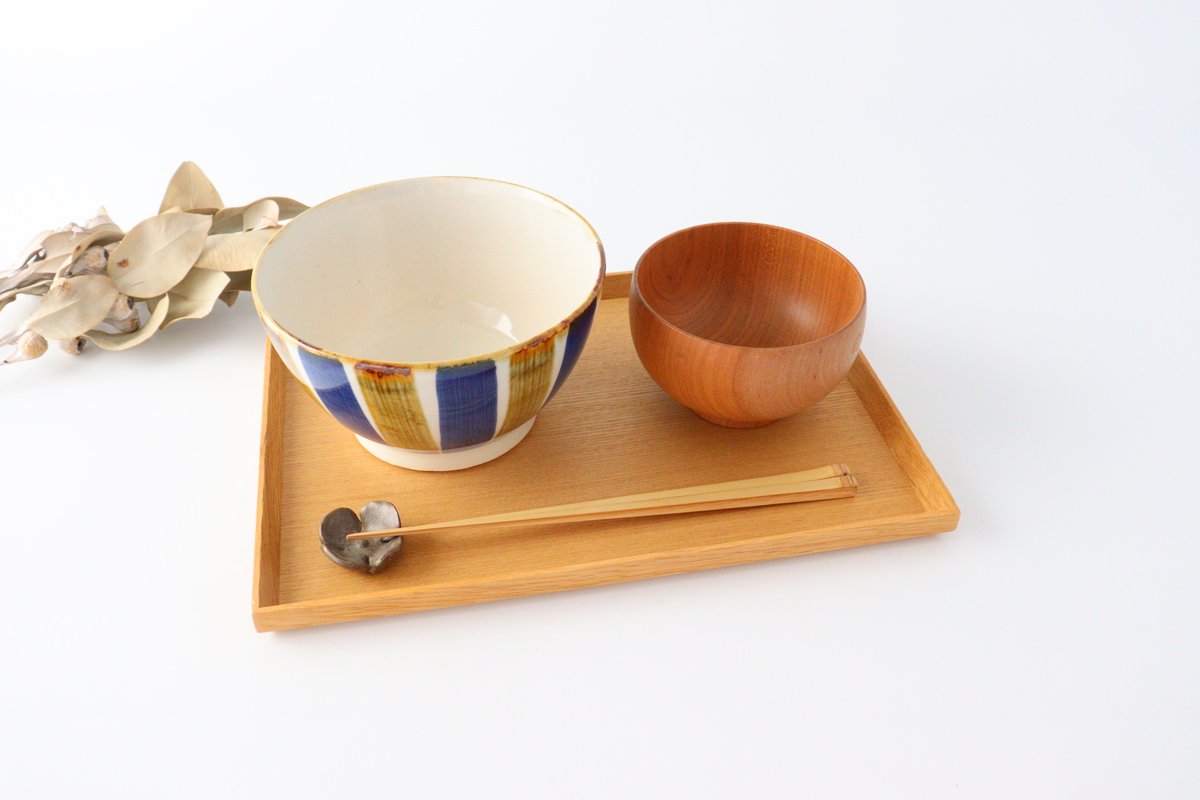 Bicolor Stripe Donburi Bowl  | Hasami Ware