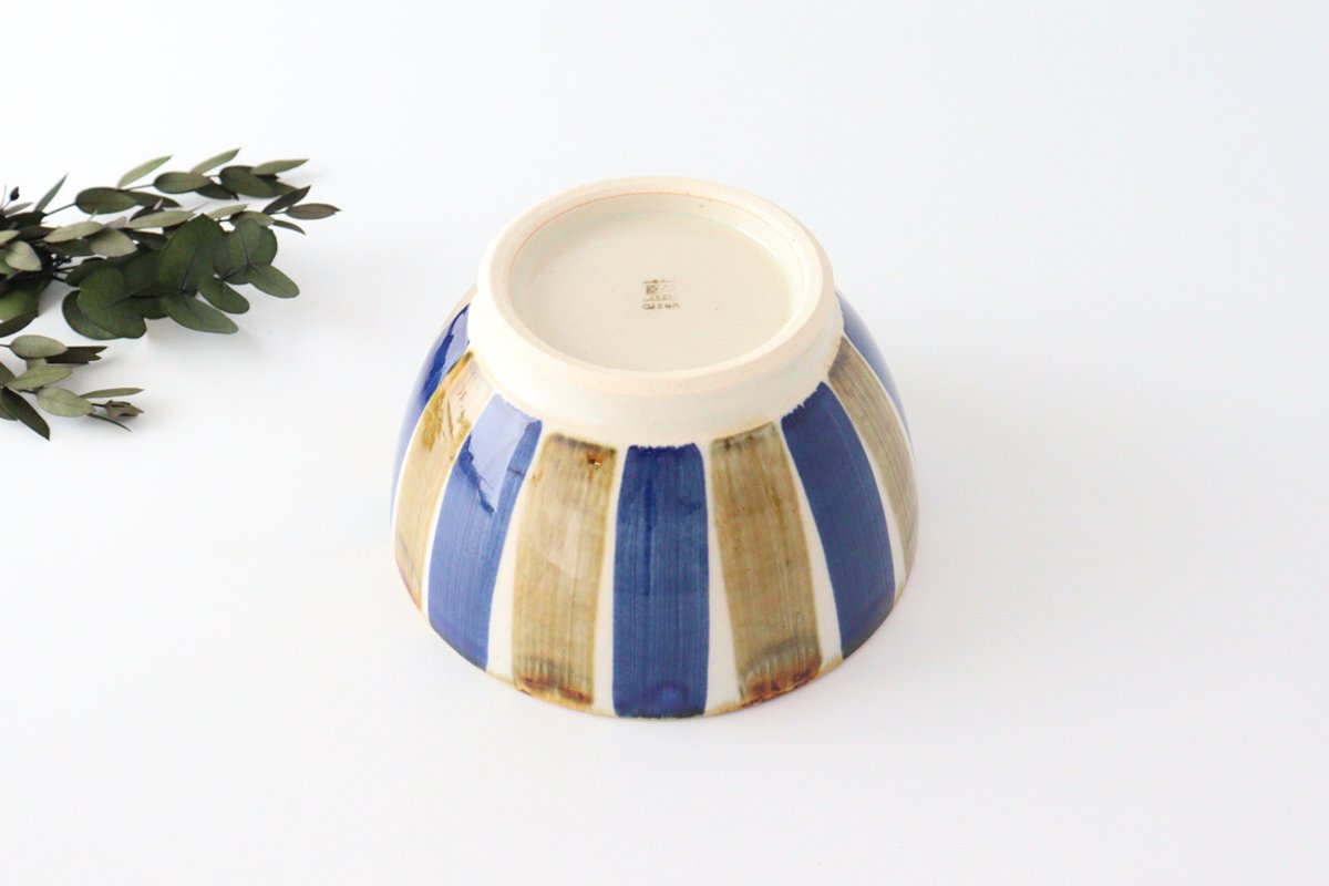 Bicolor Stripe Donburi Bowl  | Hasami Ware