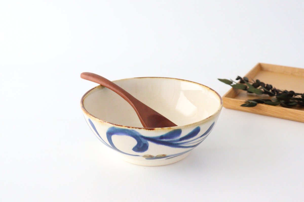 Flat Bowl Arabesque Indigo | Serving Bowl Hasami Ware