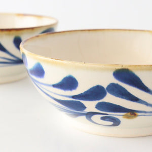 Flat Bowl Arabesque Indigo | Serving Bowl Hasami Ware