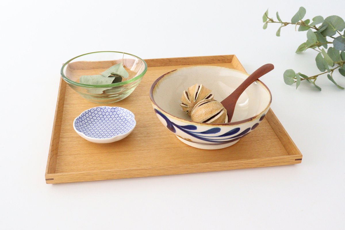 Flat Bowl Arabesque Indigo | Serving Bowl Hasami Ware