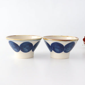 Kurawanka Bowl Round Row Ceramic Blue Indigo Hasami Ware