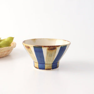 Kurawanka Rice Bowl Two-color Stripes| Hasami Ware