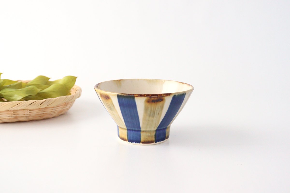 Kurawanka Rice Bowl Two-color Stripes| Hasami Ware