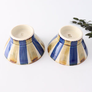 Kurawanka Rice Bowl Two-color Stripes| Hasami Ware