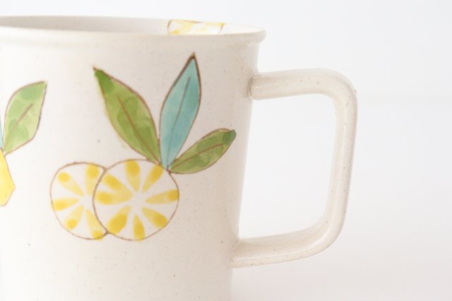 Mug lemon pottery Hasami ware