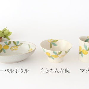 Mug lemon pottery Hasami ware