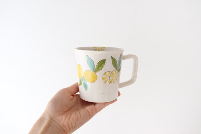 Mug lemon pottery Hasami ware