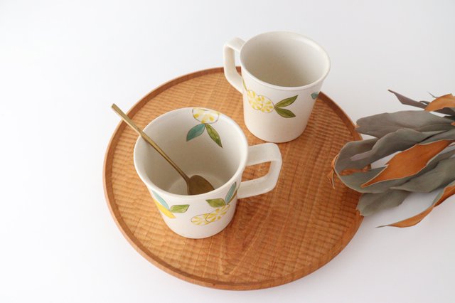 Mug lemon pottery Hasami ware