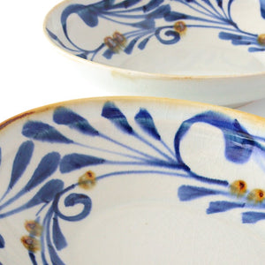 Oval Bowl Blue Arabesque | Serving Bowl Hasami Ware