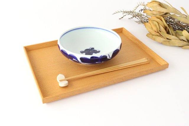 Round Large Bowl Blue Flowers 16㎝/6.3in | Serving Bowl Hasami Ware