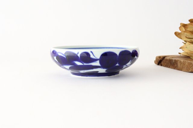 Round Large Bowl Blue Flowers 16㎝/6.3in | Serving Bowl Hasami Ware