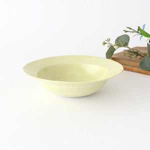 Rim bowl yellow porcelain Hasami ware