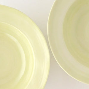 Rim bowl yellow porcelain Hasami ware