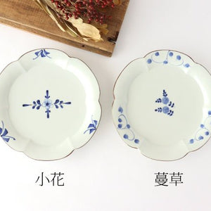[Uchiru Original] Wreath Plate L Flowercrest Small Flower Porcelain Koyo Kiln Arita Ware