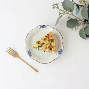 Koyo Kiln Flower-shaped Small Plate Blue Flowers Small | Arita Ware