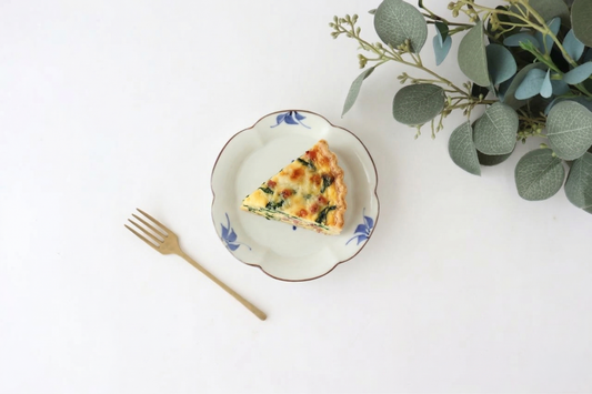 Koyo Kiln Flower-shaped Small Plate Blue Flowers Small | Arita Ware