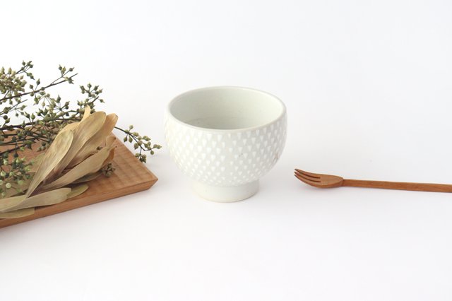 ORIME Small Bowl White-spotted White | Hasami Ware