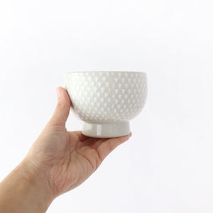 ORIME Small Bowl White-spotted White | Hasami Ware