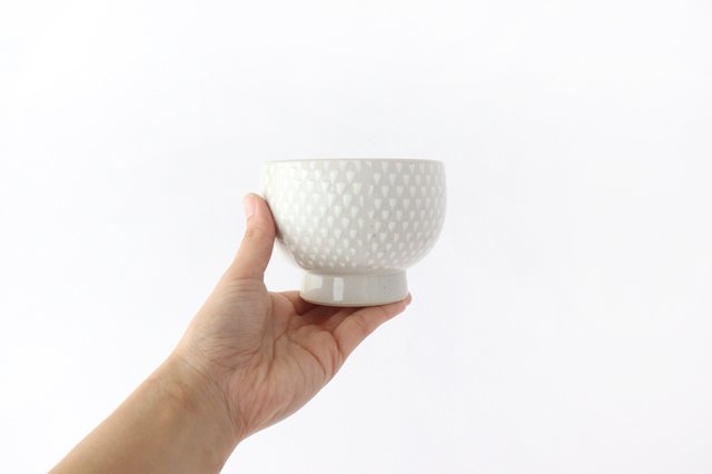 ORIME Small Bowl White-spotted White | Hasami Ware