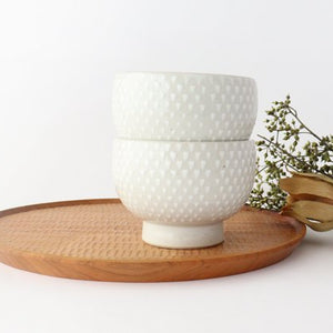 ORIME Small Bowl White-spotted White | Hasami Ware