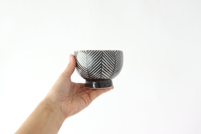 ORIME Small Bowl Herringbone Brown | Hasami Ware