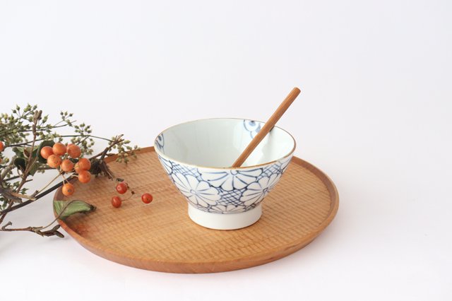 Bowl Blue Chrysanthemum Pattern M | Serving Bowl Arita Ware