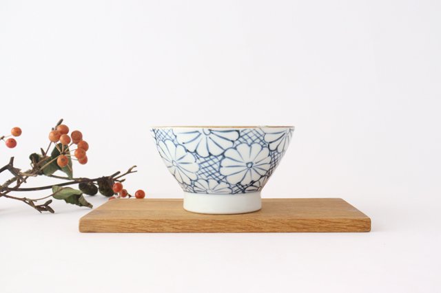 Bowl Blue Chrysanthemum Pattern M | Serving Bowl Arita Ware