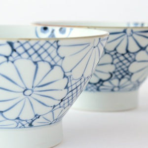 Bowl Blue Chrysanthemum Pattern M | Serving Bowl Arita Ware