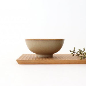 Tea bowl silver brown porcelain Arco Mino ware