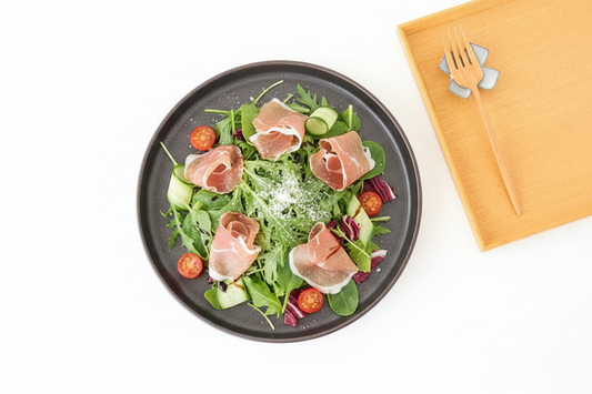 Arco Round Plate Black Matte 24.5cm/9.6in | Mino Ware