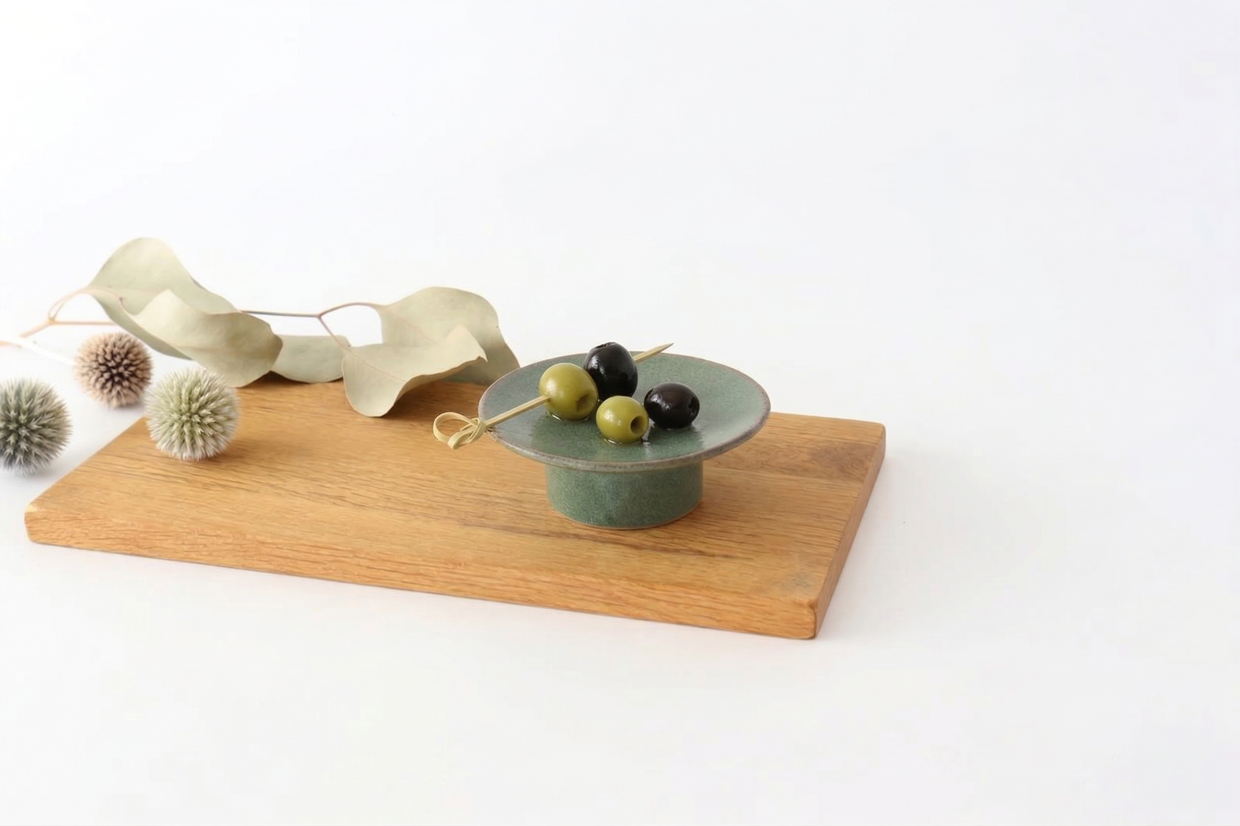 kei Small Compote Green 7.5cm/5.9in | Mino Ware
