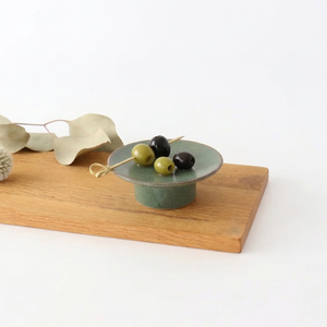 kei Small Compote Green 7.5cm/5.9in | Mino Ware