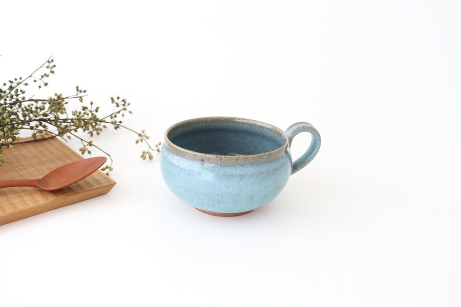 Soup Cup Blue&Gray | Mino Ware